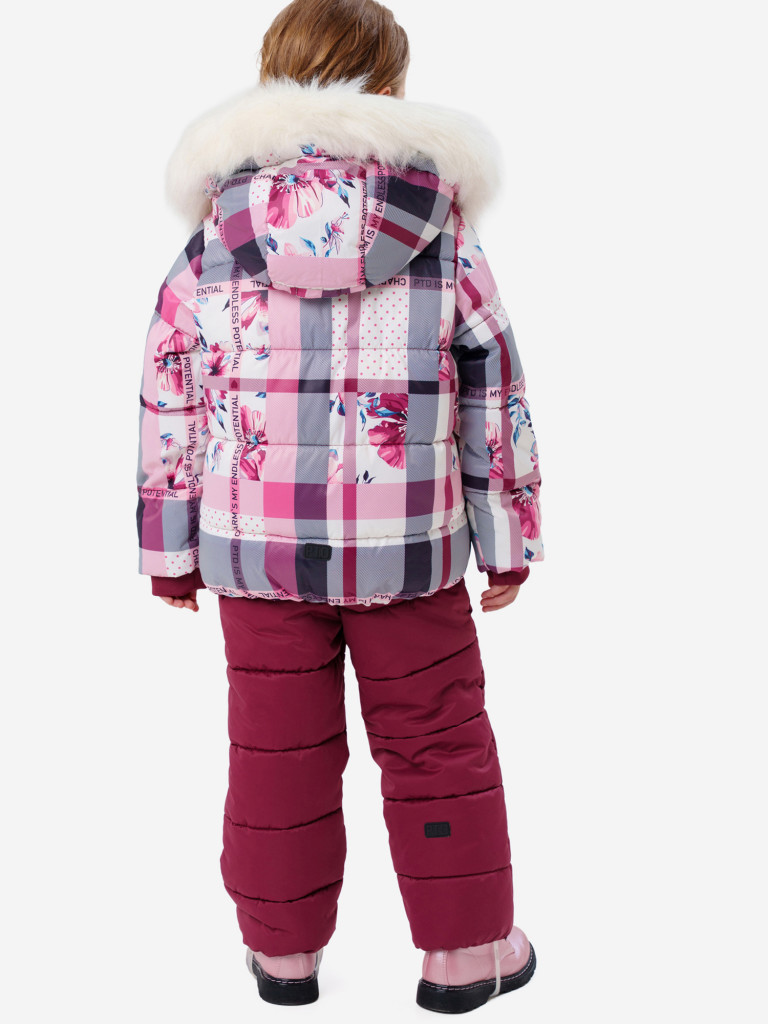 Комплект зимний для девочек: куртка, полукомбинезон PlayToday