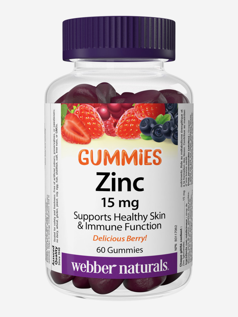 Мармеладный Цинк Webber Naturals, 2635 мг, 60 жев.марм.