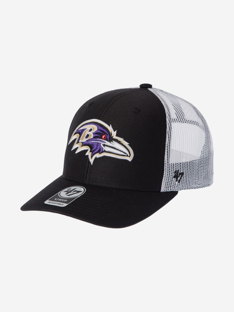 Бейсболка с сеточкой 47 BRAND F-TRUKR03CTP-BK Baltimore Ravens NFL (черный)