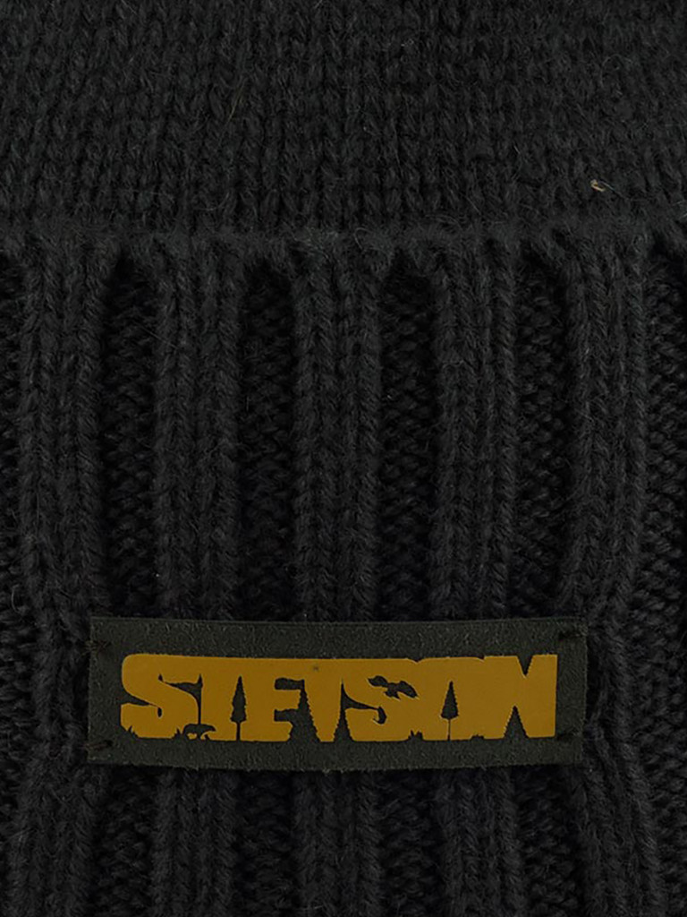 Шапка с отворотом STETSON 8599215 BEANIE WOOL/CASHMERE (серый)