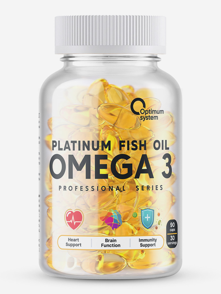 Омега-3 Optimum system Platinum Fish Oil, 90 шт
