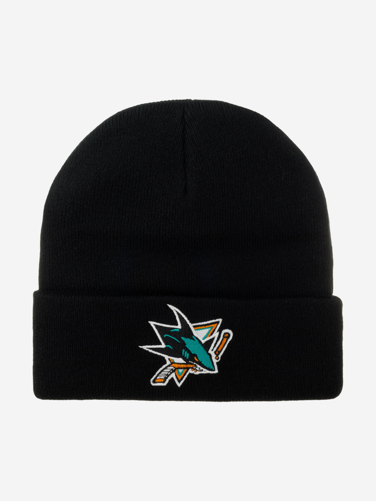 Шапка с отворотом MITCHELL NESS EU175-TEAMTALK-BLK San Jose Sharks NHL (черный)