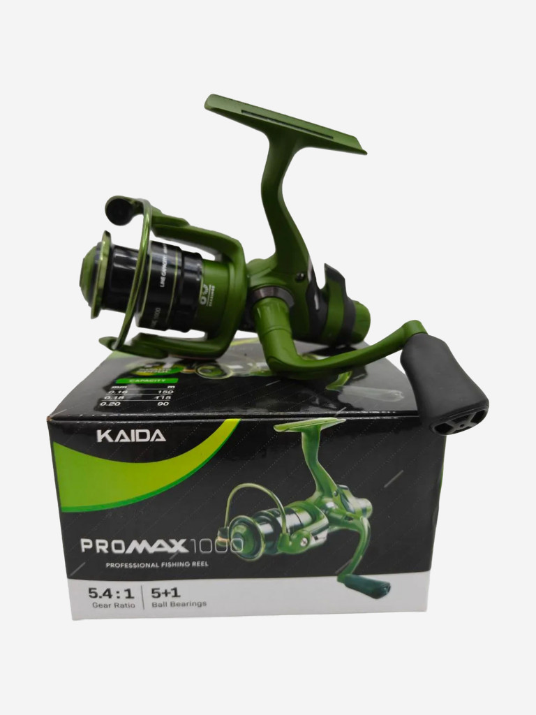Катушка безынерционная размер шпули 1000 катушка рыболовная KAIDA PRO MAX с курком Fightin Drag 5,4:1 (5+1)