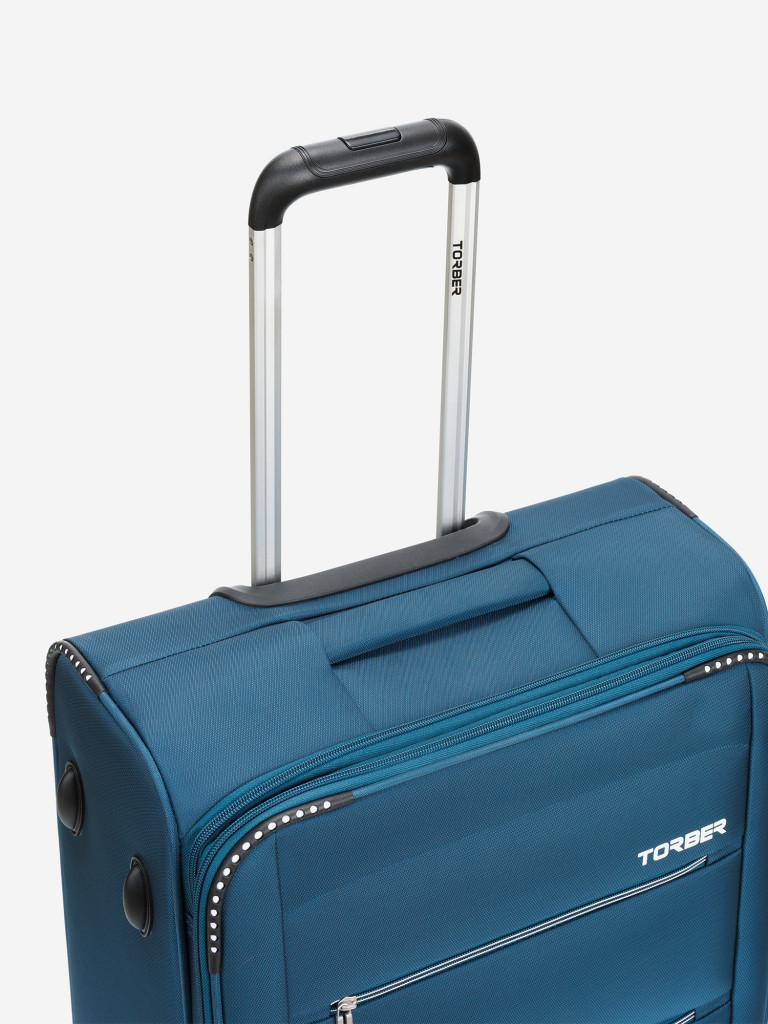 Чемодан TORBER Vivi синий 63 л