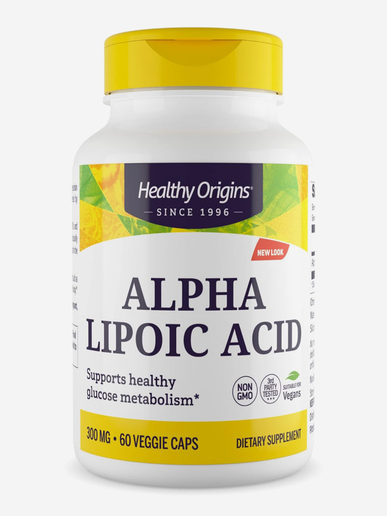 Альфа–липоевая кислота, Healthy Origins, 300 мг, 60 капсул