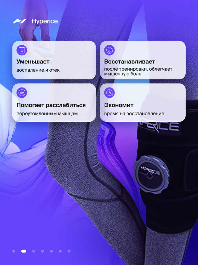 Бандаж на колено охлаждающий Hyperice, ICT Knee 2.0