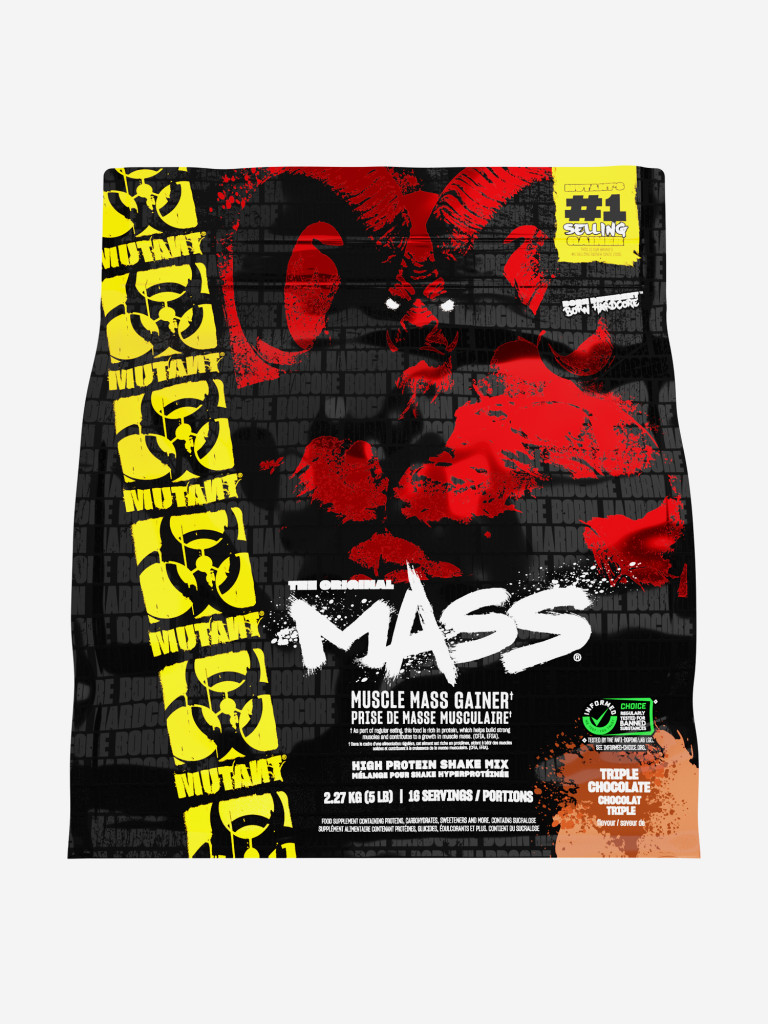 Гейнер Mutant Mass, 2270 г, Тройной шоколад