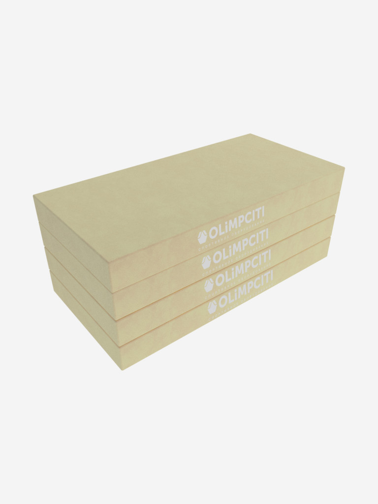 Мат спортивный складной OLIMPCITI, 1000х500х100 мм, 4 сложения, винилискожа
