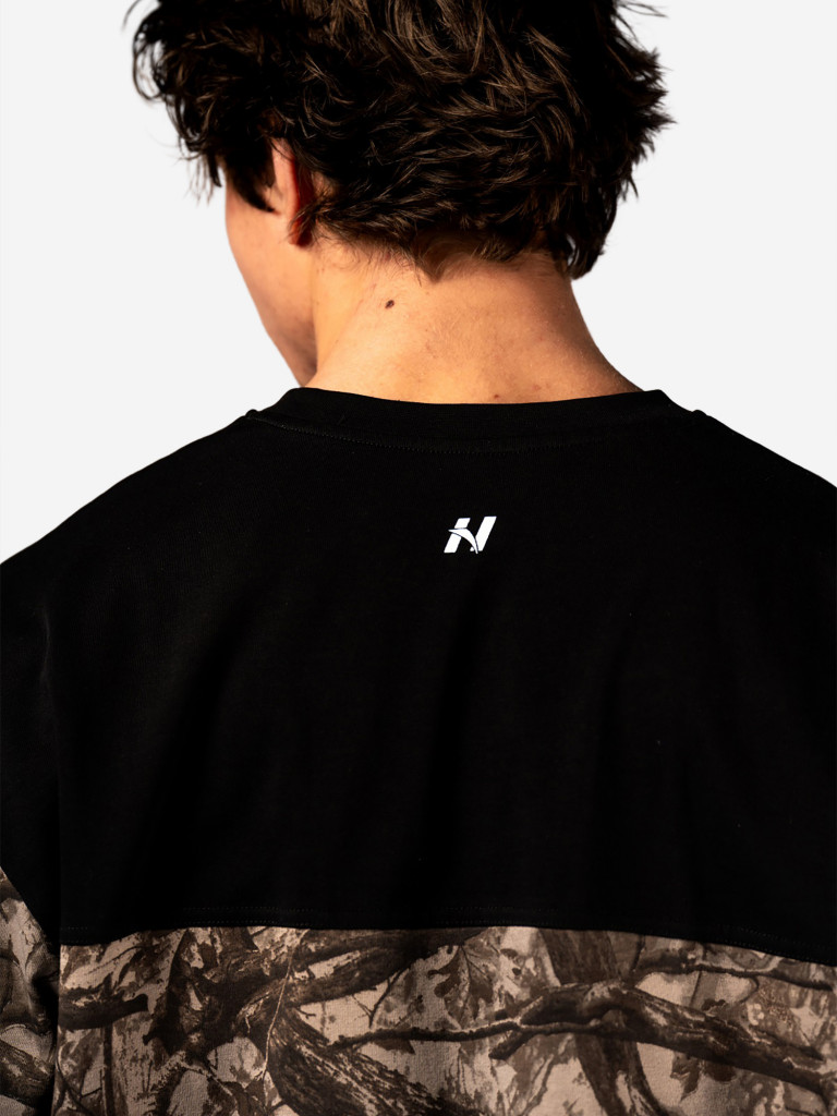 Футболка мужская спортивная NEBBIA Oversized Tee POWER 898 Light brown camo