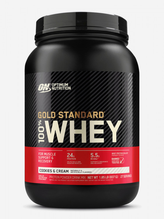 Протеин Optimum Nutrition Gold Standard Whey, 837 г, Печенье с кремом