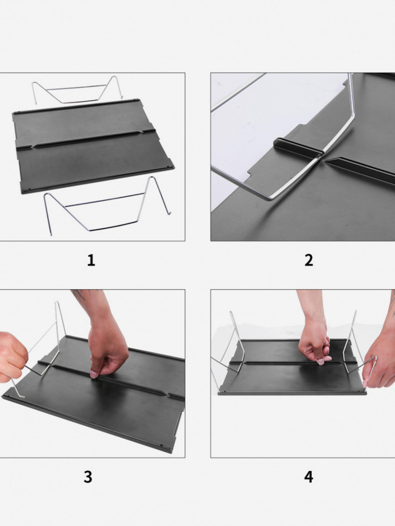 Стол складной 1905 SMART TABEL алюм/сталь, черный