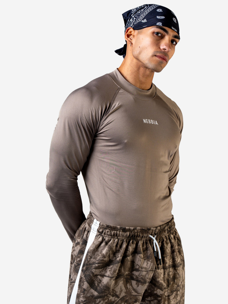 Лонгслив мужской спортивный NEBBIA Seamless Long-Sleeve Top POWER 901