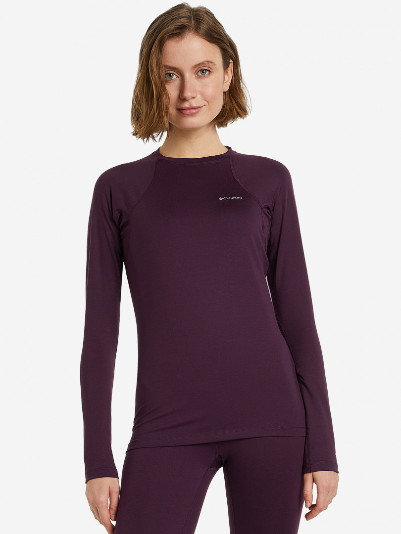 фото Термобелье верх женское columbia heavyweight stretch long sleeve top, красный