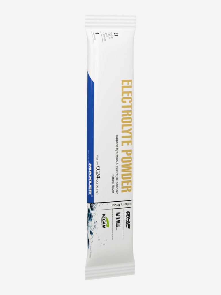 Электролиты порционные Maxler Electrolyte Powder ( 15 шт. по 6,8 гр.) - Черника