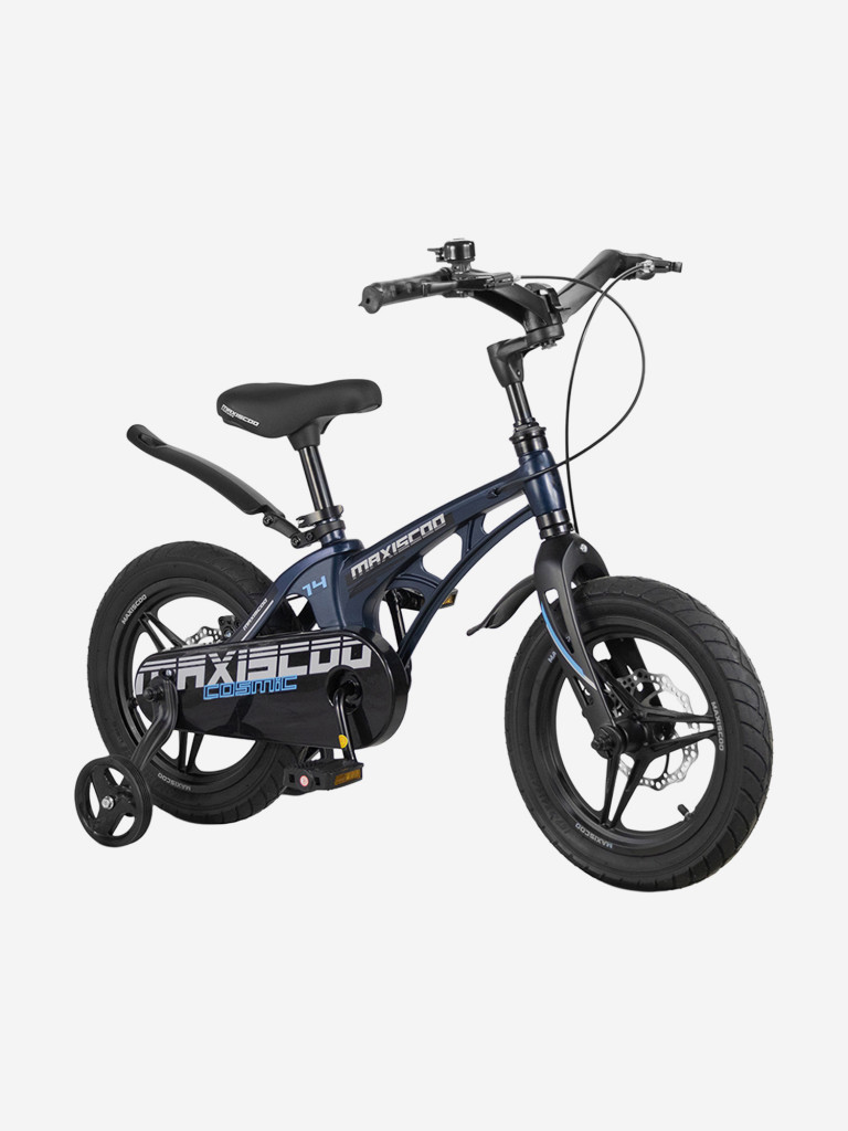 Велосипед детский Maxiscoo COSMIC Deluxe Plus 14'' синий матовый, 2026