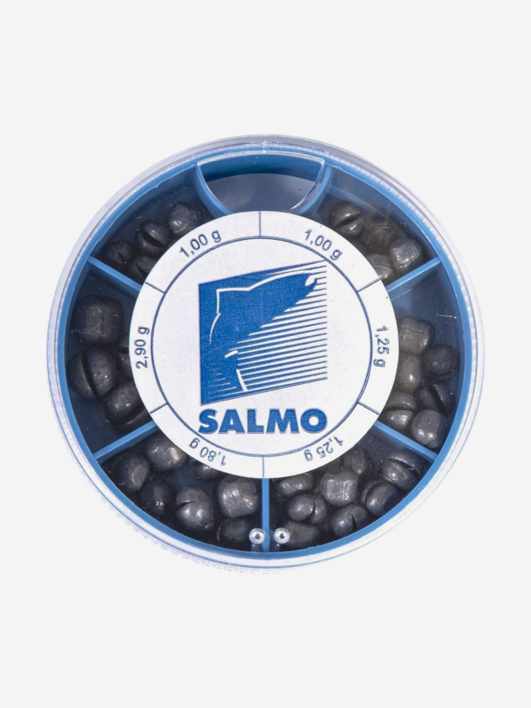 Набор грузов для поплавочной ловли Salmo ДРОБИНКА, вес 100г, набор 10 шт.