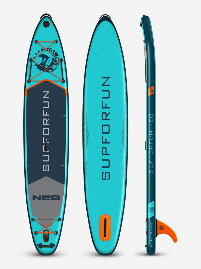 Cап борд надувной SUPFORFUN NEO 12.6 381х76х15 в максимальной комплектации.