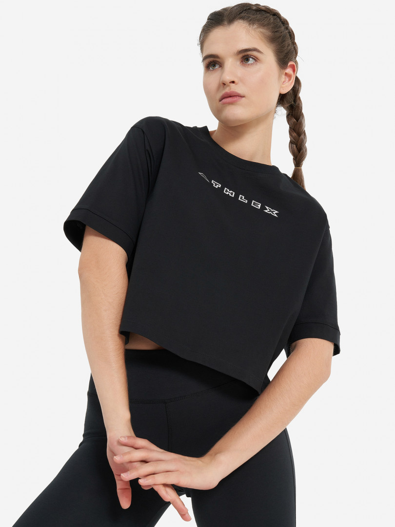 фото Футболка женская оверсайз athlex, черный