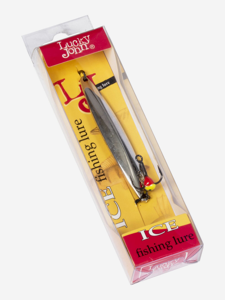 Блесна вертикальная зимняя Lucky John NAIL BLADE с цепочкой и тройником 65мм S блистер