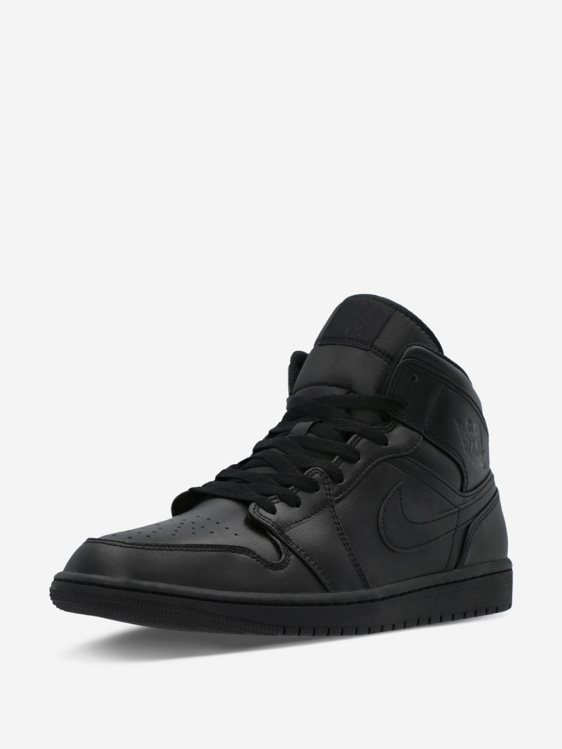 фото Кеды мужские nike air jordan 1 mid, черный