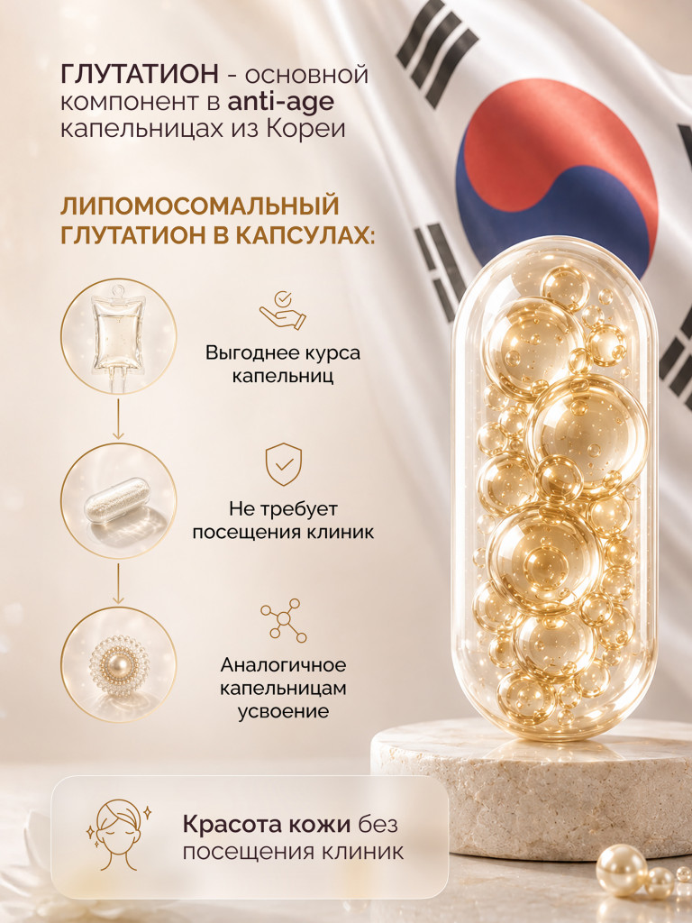 Глутатион липосомальный MedCraft 300мг, 60шт