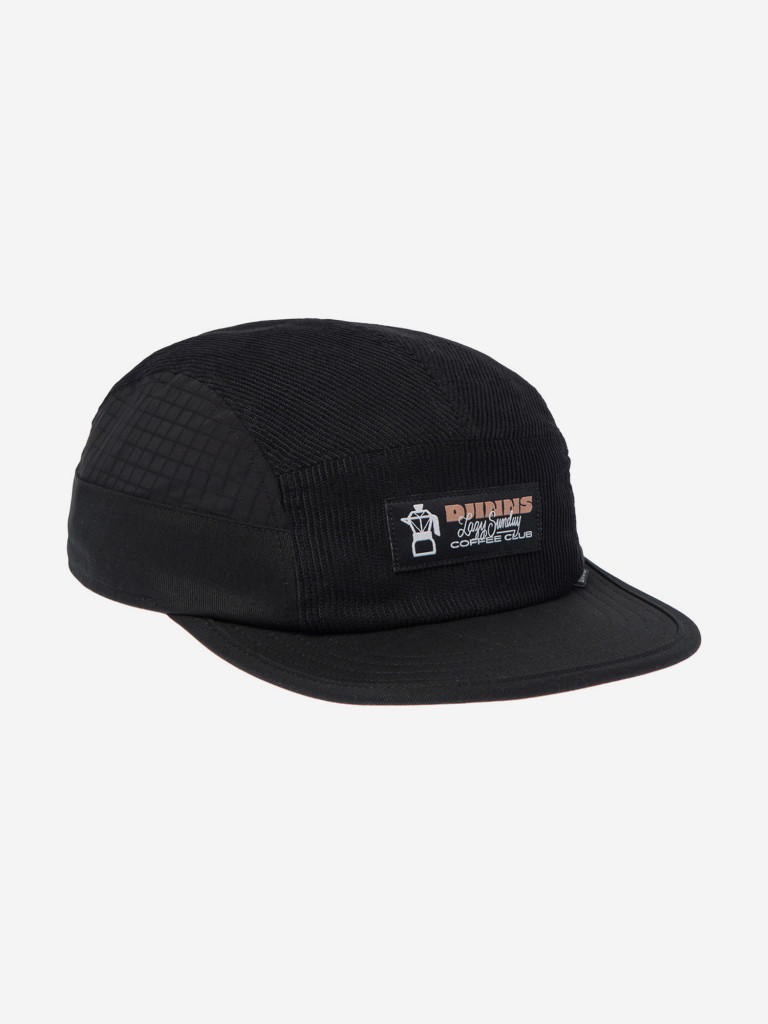 Бейсболка пятипанелька DJINNS 5P Soft Flat Cap Sunday Coffee Cord (черный)