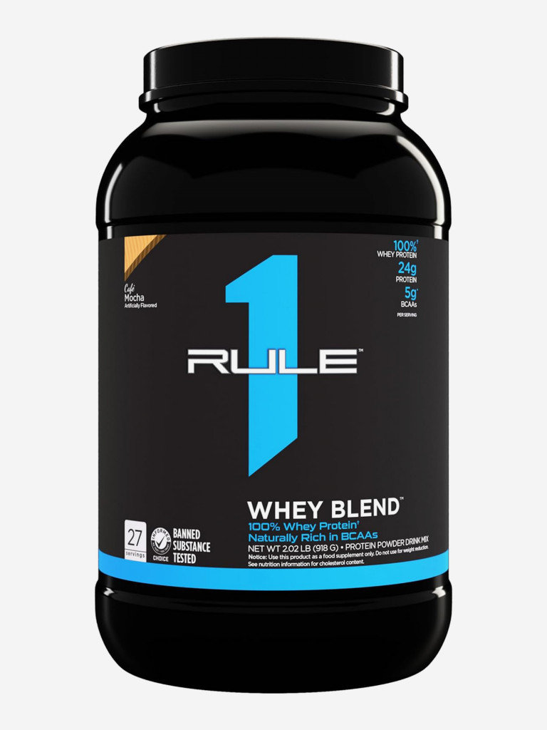 Протеин Rule 1 Whey Blend, 918 г, Кофе мокко