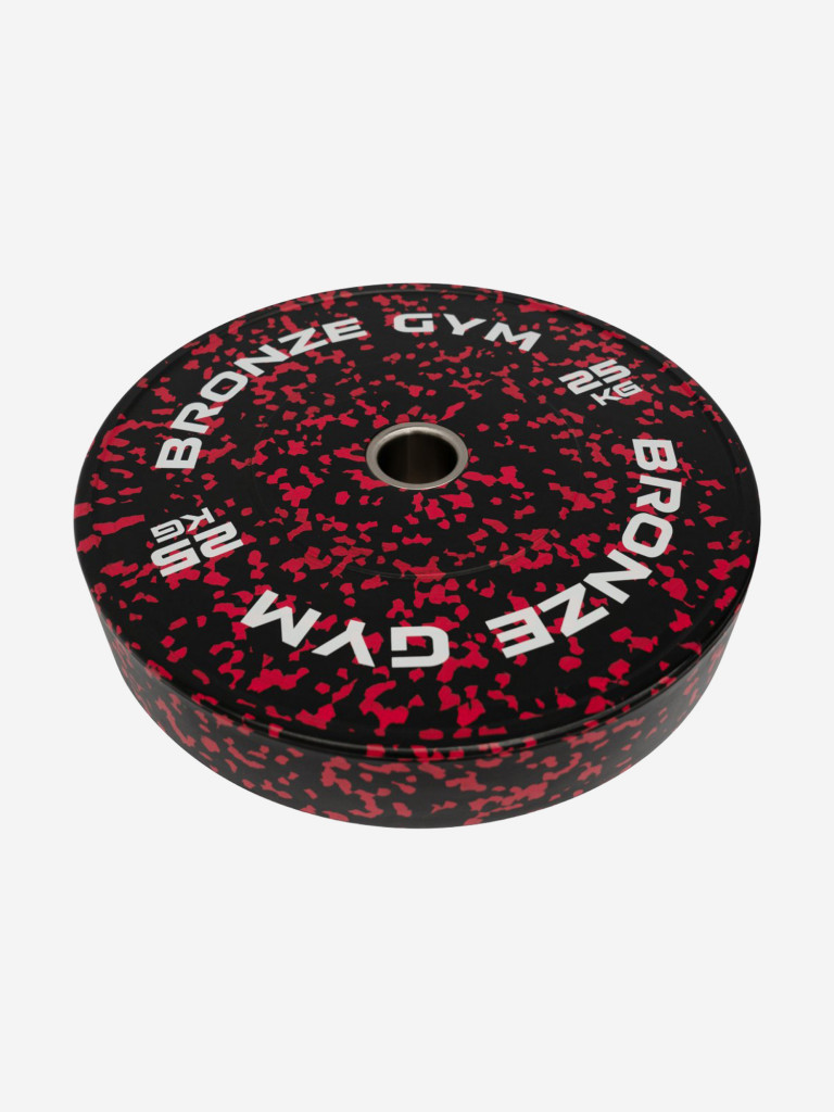 Диск для штанги бамперный BRONZE GYM камуфляж 25 кг