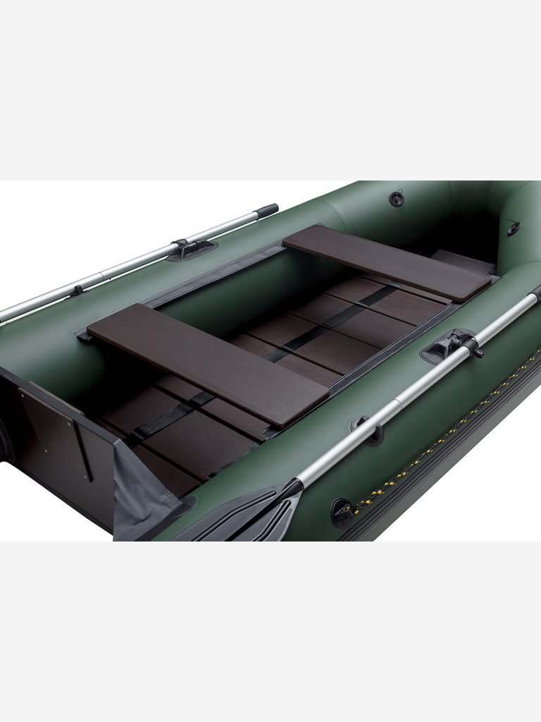 Лодка ПВХ"Чирок-290Р" (реечный настил), зеленая