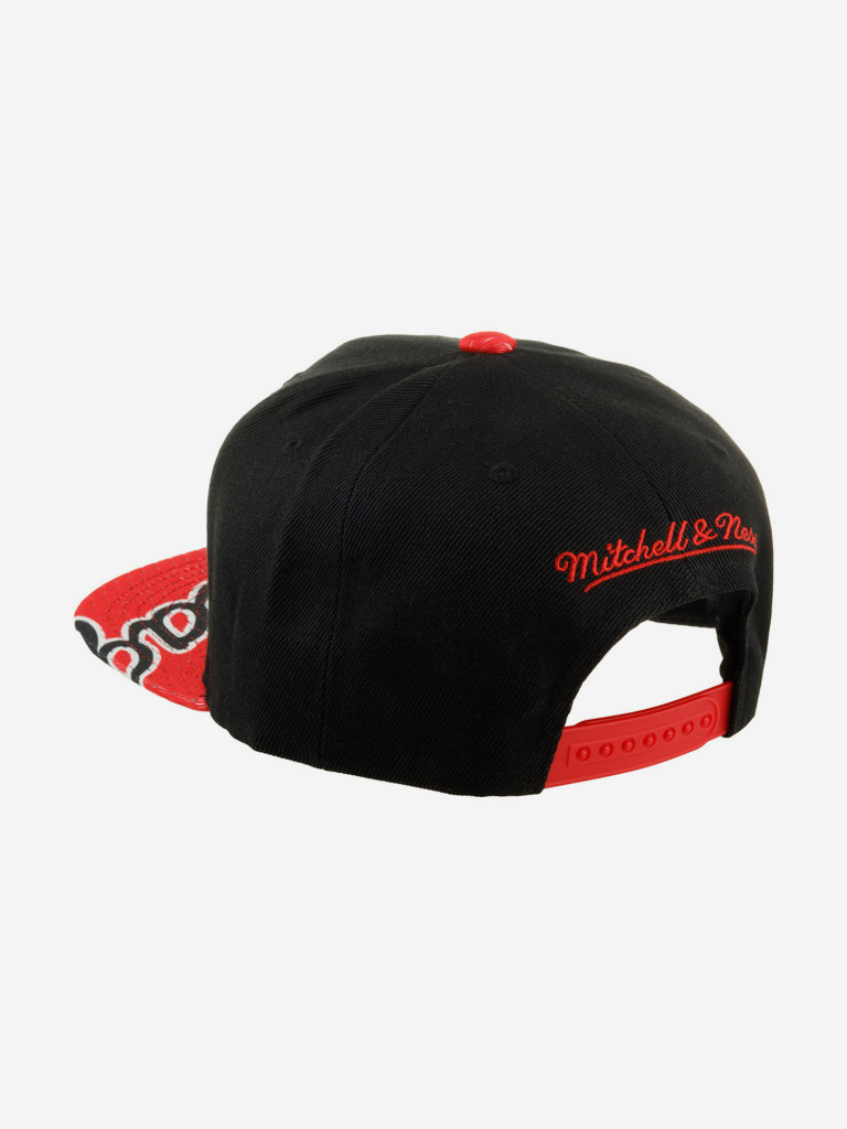 Бейсболка с прямым козырьком MITCHELL NESS 6HSSMM19455-CBUBKRD Chicago Bulls NBA (черный)