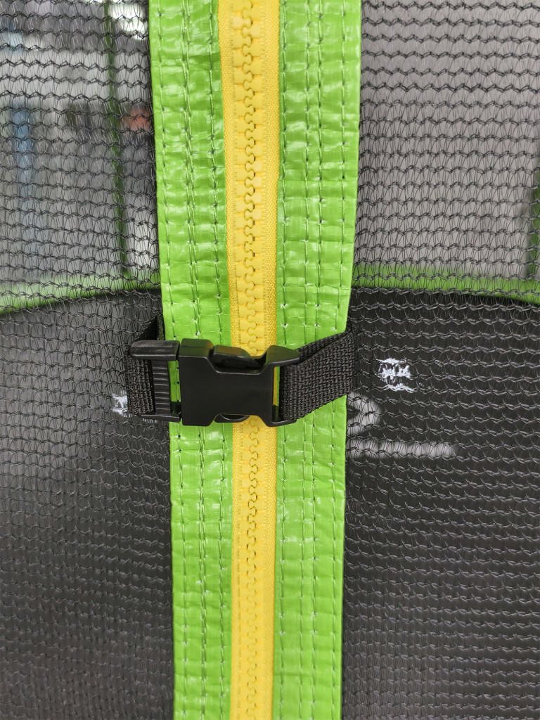 Батут детский каркасный JUMPY JUMP с защитной сеткой диаметр 306 см зеленый