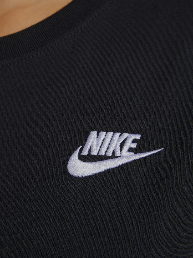 фото Футболка женская nike club essentials, черный