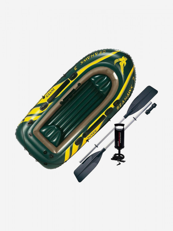 Надувная лодка Intex 68380 SeaHawk 3 Set