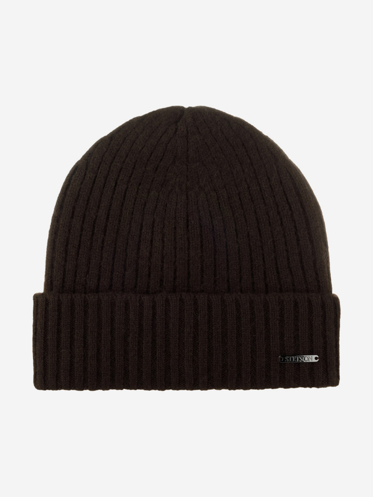 Шапка с отворотом STETSON 8599211 BEANIE CASHMERE (коричневый)