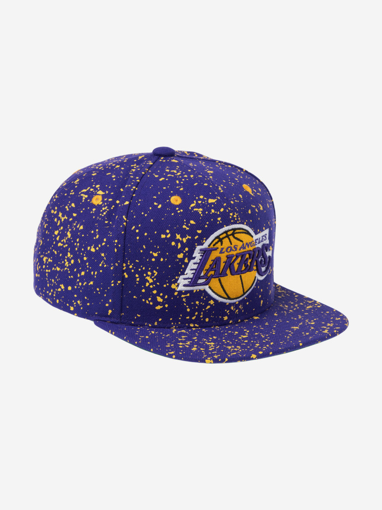 Бейсболка с прямым козырьком MITCHELL NESS HS11479-LALPURP Los Angeles Lakers NBA (фиолетовый)