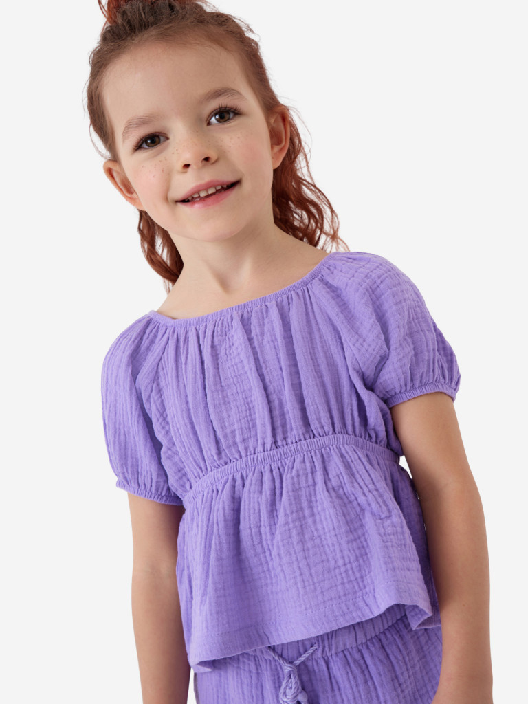 Комплект для девочек: блузка, брюки PlayToday