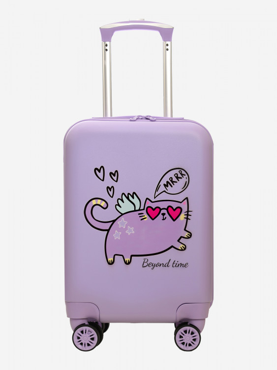 Чемодан детский BEYOND TIME R131 Котик-ангел сиреневый