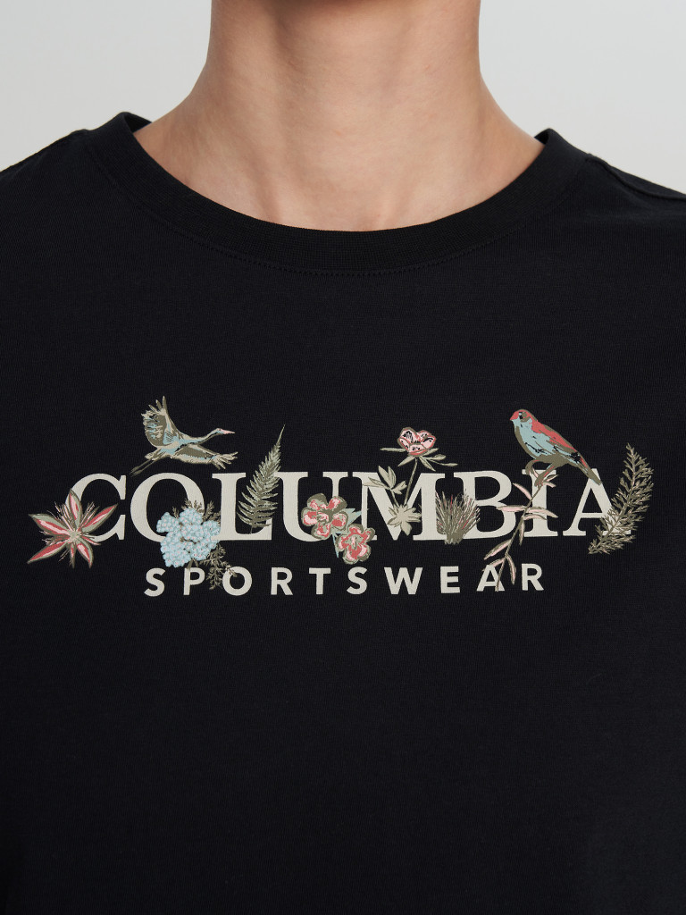 Футболка женская Columbia Rolling Bend Graphic Relaxed Crop SS