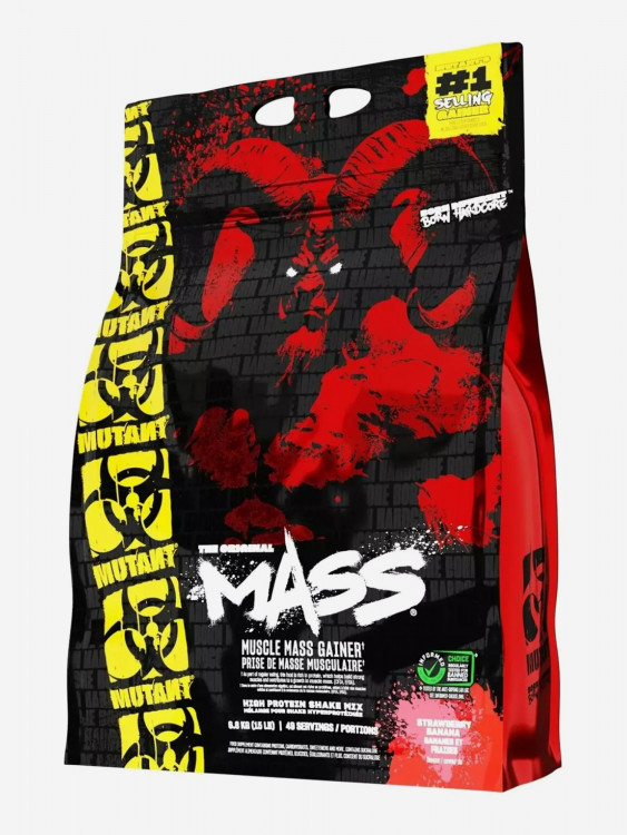 Гейнер Mutant Mass клубника-банан 6,8 кг.