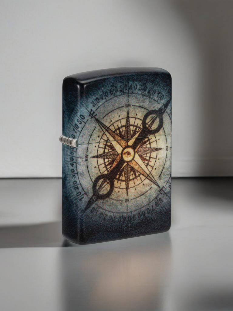Зажигалка бензиновая ZIPPO 48562 Compass Ghost