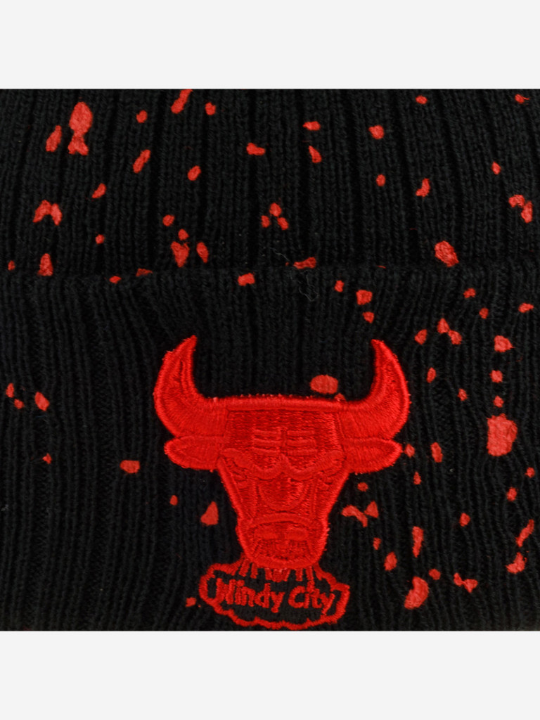Шапка с отворотом MITCHELL NESS HCFK5815-CBUYYPPPBLCK Chicago Bulls NBA (черный)