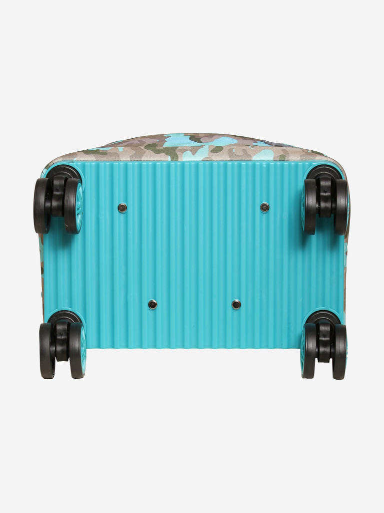 Чемодан детский BEYOND TIME D12 Камуфляж бирюзовый серый