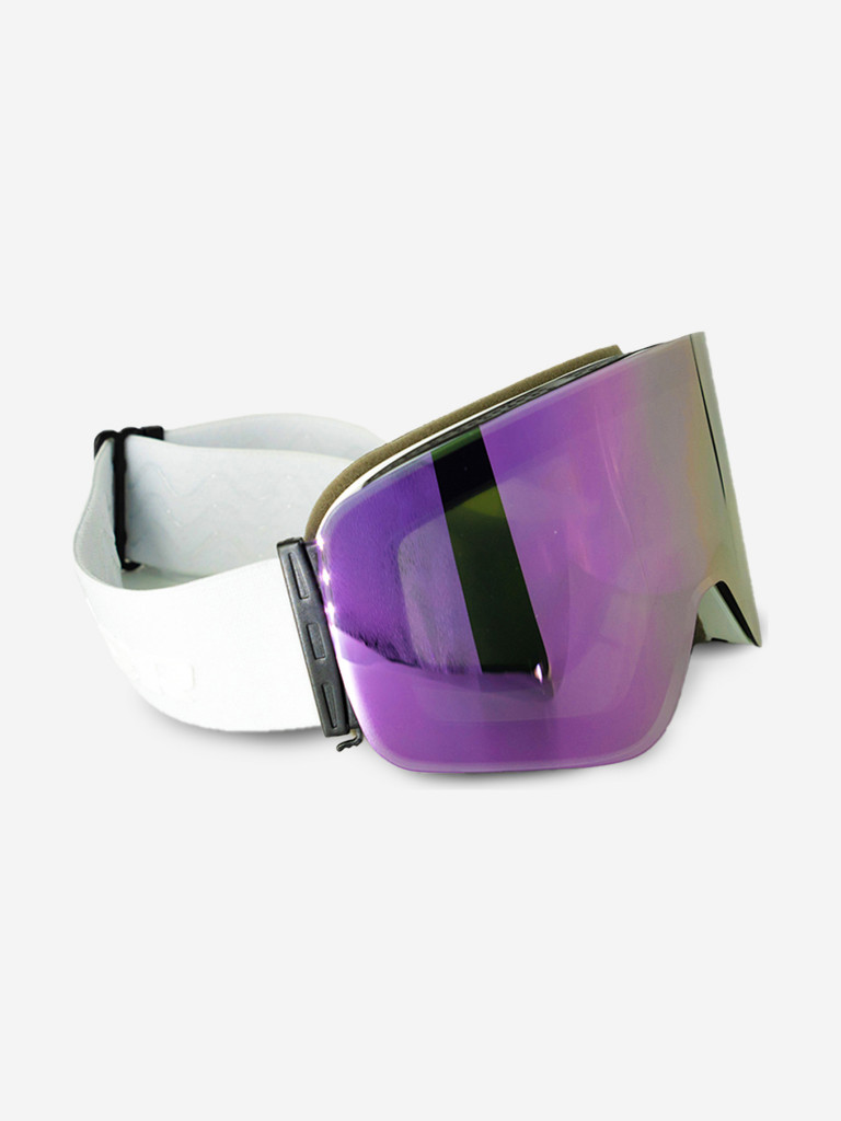 Маска горнолыжная для сноуборда лыж снегоходов EasyRider WHITE/VIOLET