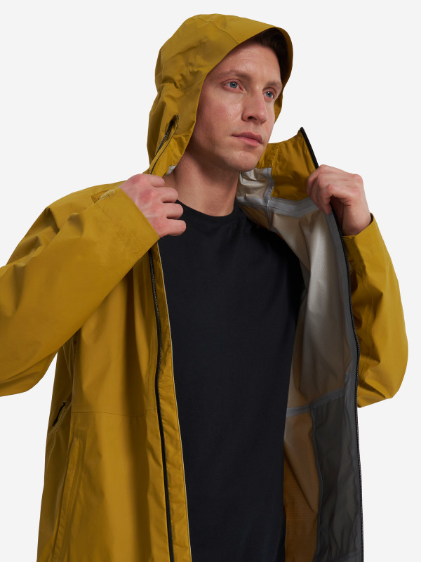 Куртка мембранная мужская Mountain Hardwear Threshold Jacket желтый цвет — купить за 17599 руб. со скидкой 20 %, отзывы в интернет-магазине Спортмастер