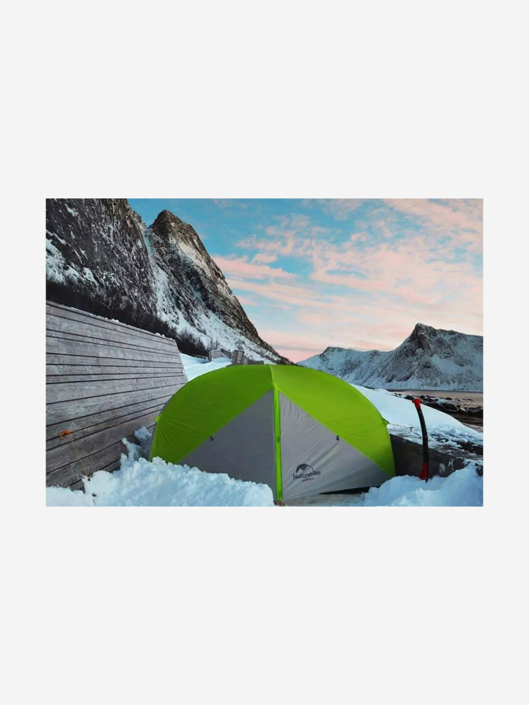 Палатка Naturehike Mongar 2-местная алюминиевый каркас, зеленый/темно-серый
