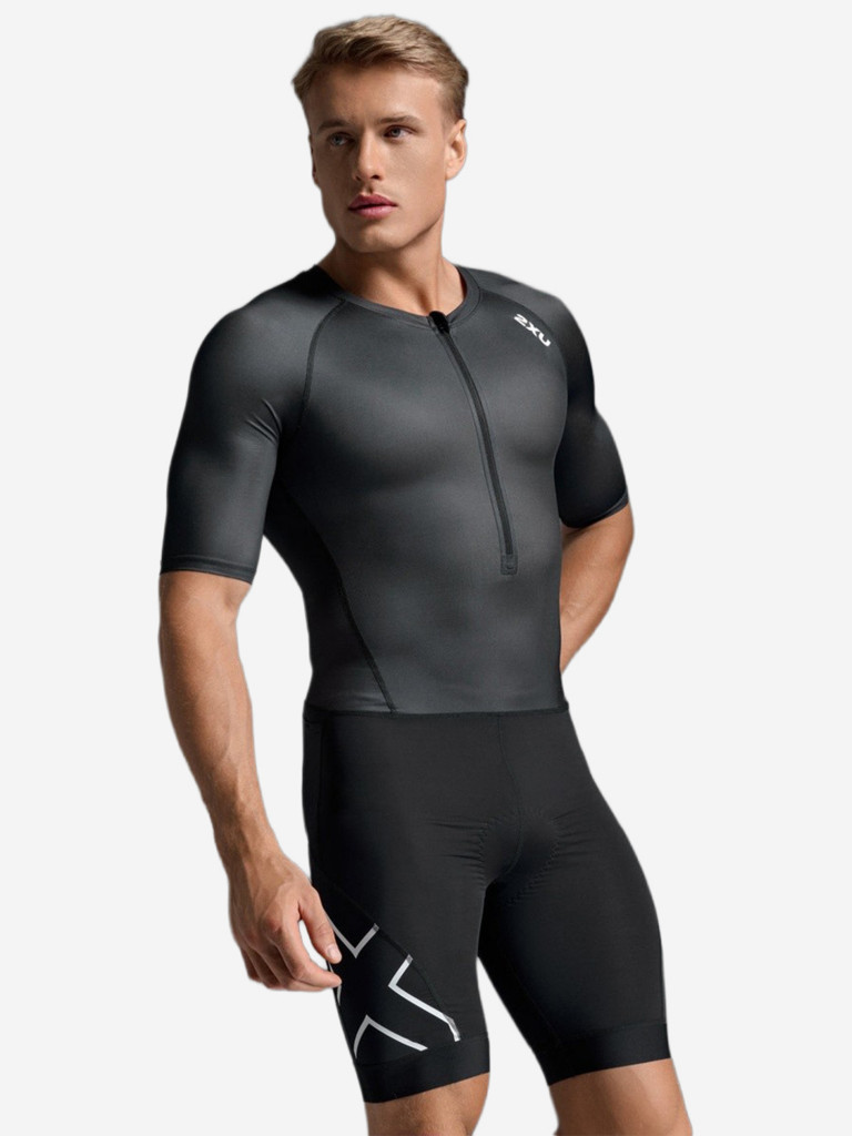 Мужской Компрессионный Костюм Для Триатлона 2XU Core Sleeved Trisuit