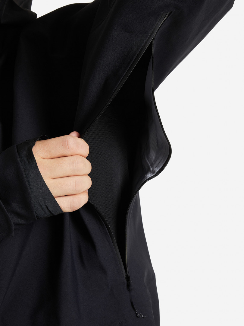 фото Куртка мембранная мужская salomon qst 3l shell, черный