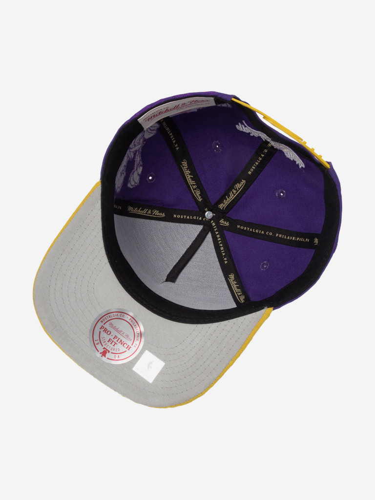 Бейсболка MITCHELL NESS HP11495-LALPURP Los Angeles Lakers NBA