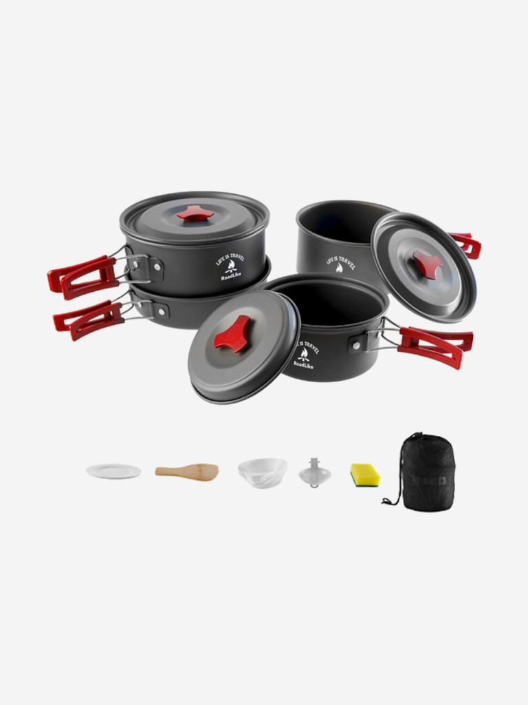 Набор туристической посуды RoadLike Trek Cookset 14 в 1