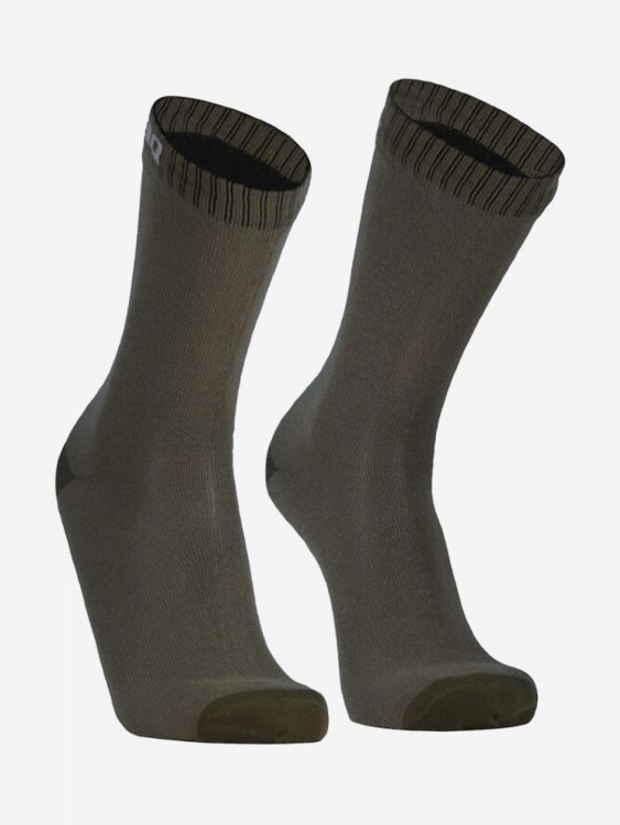 Водонепроницаемые носки DexShell Ultra Thin Crew оливковый/зеленый